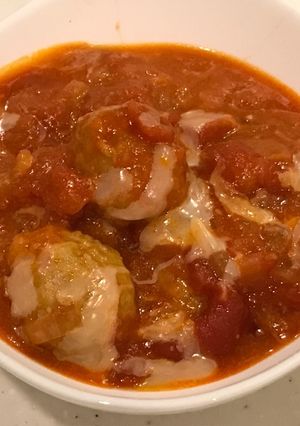 冷凍肉だんごの、チーズ、トマト煮込み！-レシピのメイン写真