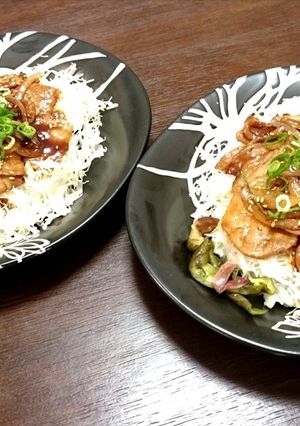 開胃的味道！辣醬(ラージャン)豚カルビ丼-レシピのメイン写真