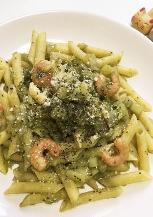 簡単★エビとポテトのジェノベーゼペンネ♬-レシピのメイン写真