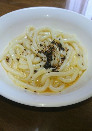 釜玉うどん～生七味～-レシピのメイン写真