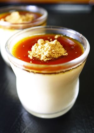 ヘルシーおやつ☆豆乳プリン黒蜜きな粉がけ-レシピのメイン写真