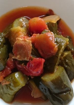畑の野菜丸ごと消費！夏野菜のトマト煮-レシピのメイン写真