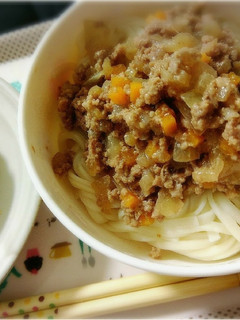 アレンジいっぱい肉みそうどん-レシピのメイン写真