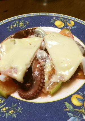 たことトマトのチーズ重ね-レシピのメイン写真