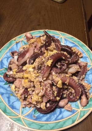 たこの卵とじ-レシピのメイン写真