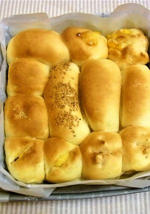 新聞紙の型でちぎりパン-レシピのメイン写真
