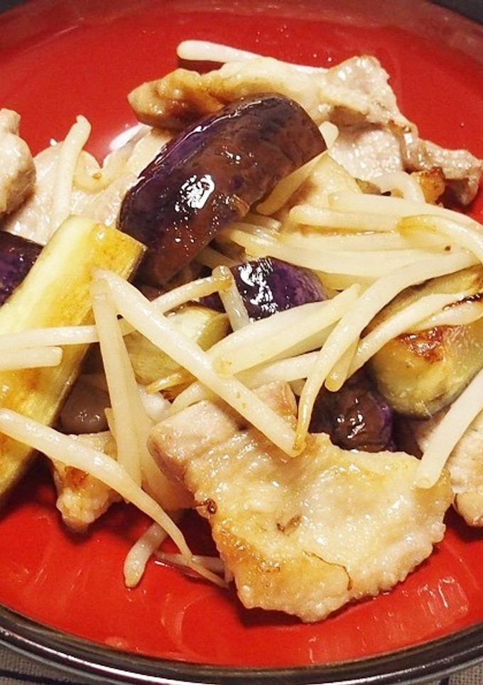 味ぽんひとつで！豚肉となすのさっぱり炒め-レシピのメイン写真
