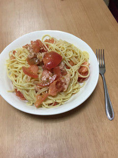 ツナとトマトの冷製パスタ-レシピのメイン写真