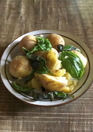ザ男料理★バジル紫蘇ポテト-レシピのメイン写真
