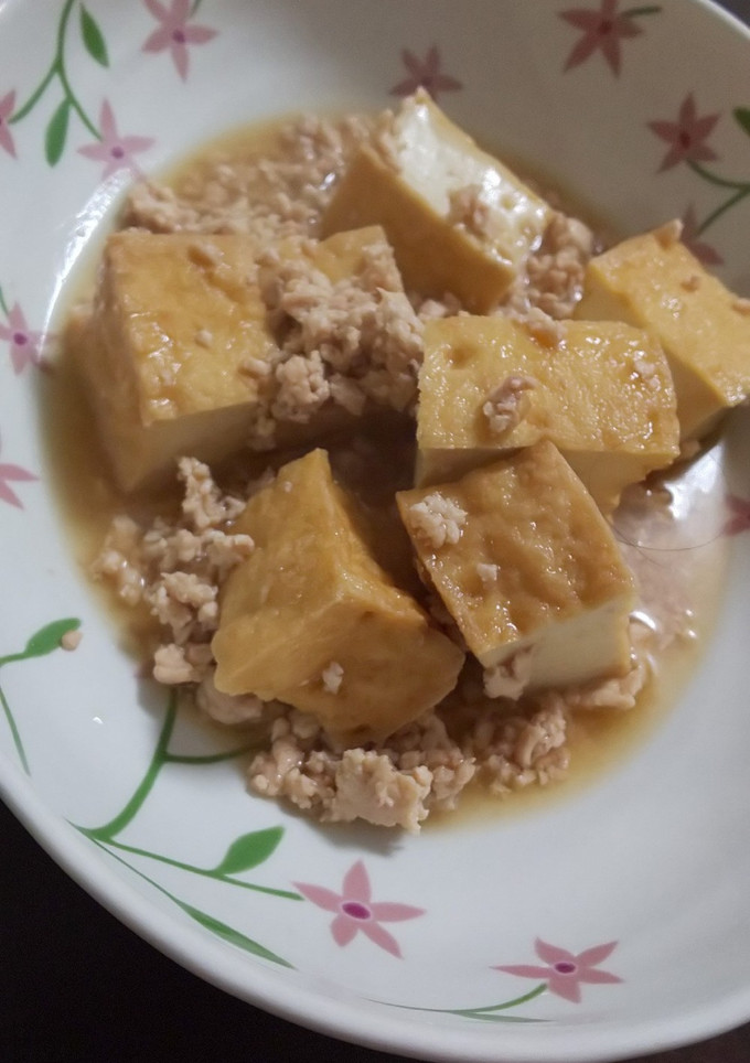 厚揚げと鶏ひき肉のあんかけ-レシピのメイン写真