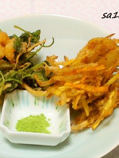 かき揚げ②~新生姜と三つ葉とエビ~-レシピのメイン写真