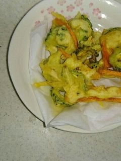 ゴーヤと野菜のかき揚げ-レシピのメイン写真