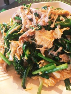 豚肉とニラの中華風卵炒め-レシピのメイン写真