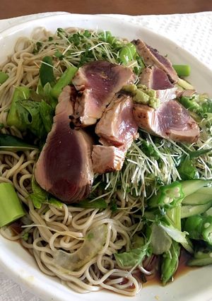 鰹たたき蕎麦(^^)-レシピのメイン写真