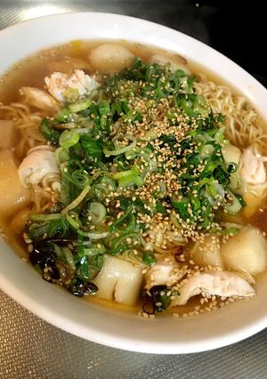 ねぎ焼きたっぷりのインスタントラーメン♪-レシピのメイン写真