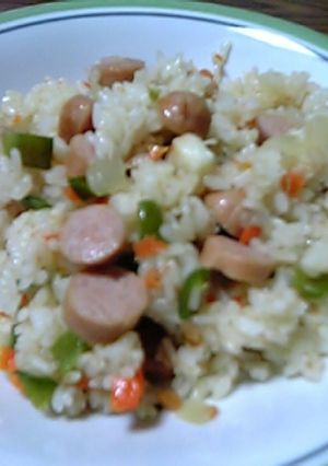 ソーセージと野菜のピラフ（洋風混ぜご飯）-レシピのメイン写真