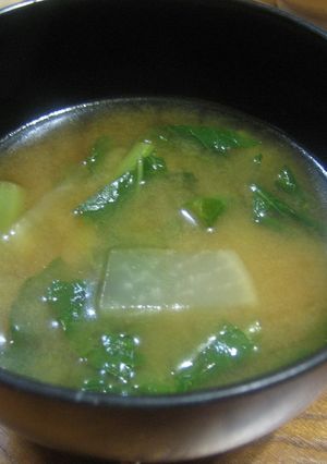 大根葉と大根の味噌汁☆ごま油風味-レシピのメイン写真