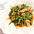 簡単♪豚肉と空芯菜のピリ辛炒め