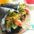 簡単朝カフェ☆手巻き寿司