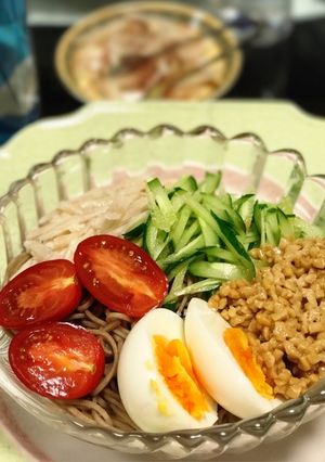 冷製納豆サラダそば-レシピのメイン写真