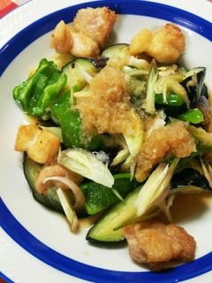 鶏肉となすの揚げびたしおろしソース-レシピのメイン写真