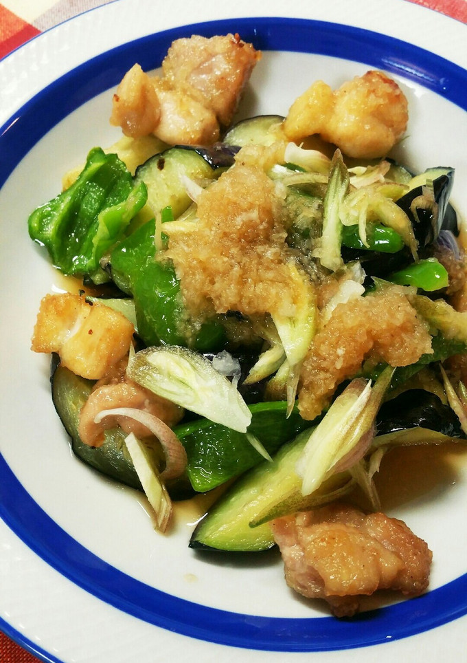 鶏肉となすの揚げびたしおろしソース-レシピのメイン写真
