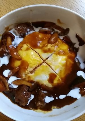 濃厚ビーフシチューオムライス　簡単-レシピのメイン写真