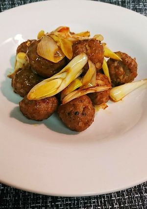 肉団子かんずりポン酢炒め-レシピのメイン写真
