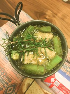 【簡単】鯖缶・オクラのアヒージョ-レシピのメイン写真