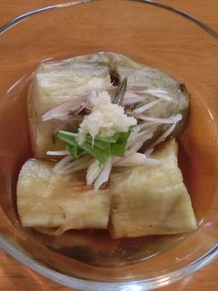焼き茄子の麺つゆ漬け-レシピのメイン写真