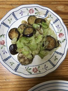 茄子とキャベツのバター醤油炒め-レシピのメイン写真
