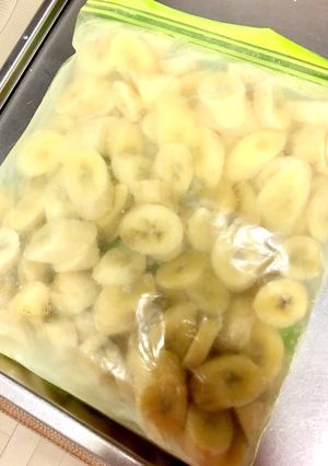 輪切り冷凍バナナ☆並べないけどつかないよ-レシピのメイン写真