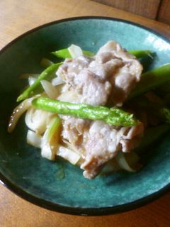 アスパラと豚肉の味噌バター炒め♪-レシピのメイン写真