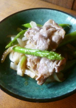 アスパラと豚肉の味噌バター炒め♪-レシピのメイン写真