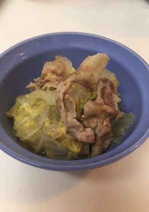 【簡単10分】白菜と豚の煮物-レシピのメイン写真