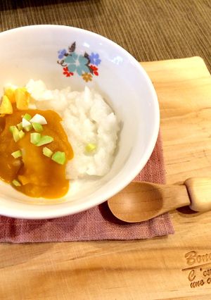離乳食後期カレーライス風かぼちゃごはん-レシピのメイン写真