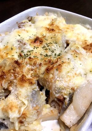 エリンギ&ブナピーのマヨ醤油チーズ焼き-レシピのメイン写真