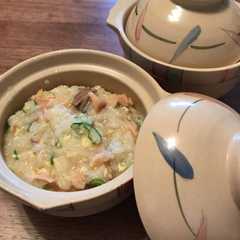 簡単！焼鮭と卵の雑炊-レシピのメイン写真