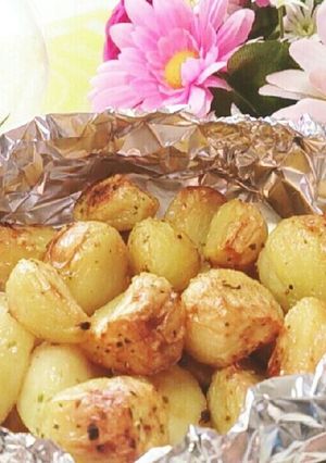 トースターで☆にんにくのホイル焼き☆-レシピのメイン写真