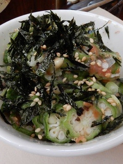 オクラとたたき梅の和え物 低糖質-レシピのメイン写真