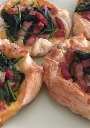 簡単！ベーコンとほうれん草のおやつパイ-レシピのメイン写真