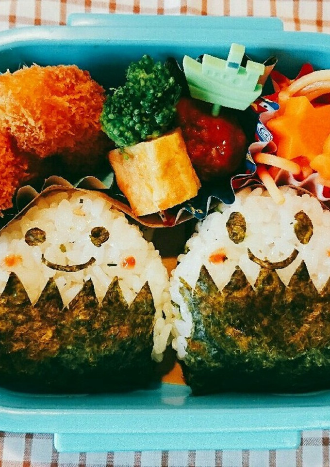 おにぎり＊弁当＊幼稚園＊顔-レシピのメイン写真