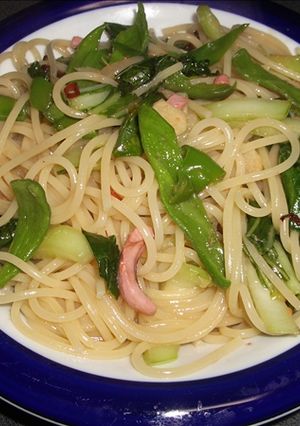 塩辛のペペロンチーノ風パスタ-レシピのメイン写真