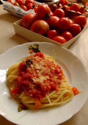 生トマトでトマトソース-レシピのメイン写真