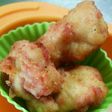練り梅で味付。米粉唐揚げ