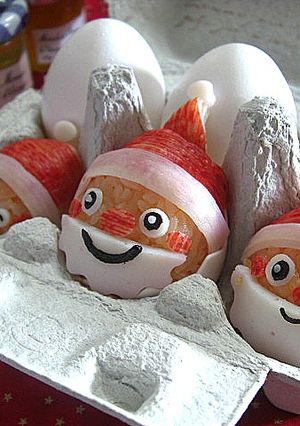 サンタさんおにぎり　キャラ弁-レシピのメイン写真