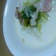 ベーコンと白菜のスープ。