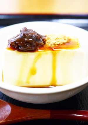 豆腐deスイーツ！粒あんきな粉黒みつがけ-レシピのメイン写真