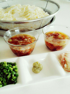 ざるうどん★肉入りつけ汁-レシピのメイン写真