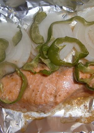 鮭の簡単ホイル焼ドレシング味-レシピのメイン写真